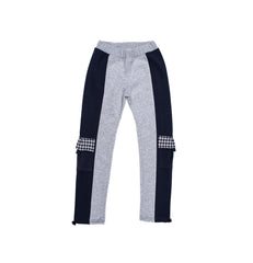 Cool grey and black sweat pants with pockets for boys by Pompelo