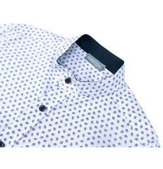 Elegant patterned half sleeve chemise for boys by Pompelo