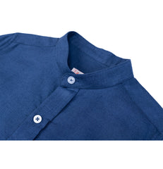 Elegant linen full sleeve chemise for boys by Pompelo