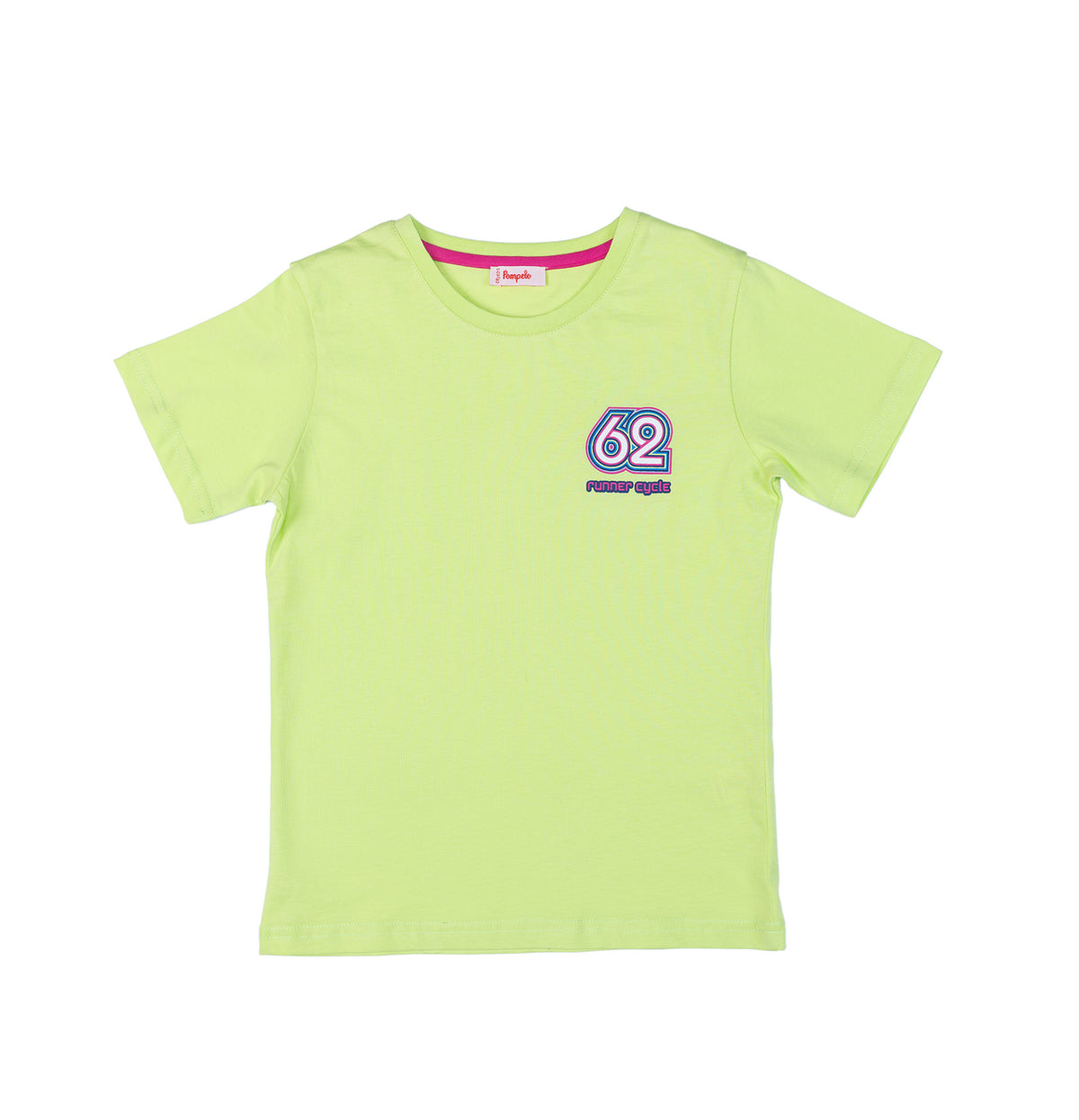 Stylish neon half sleeve tshirt for boys by Pompelo