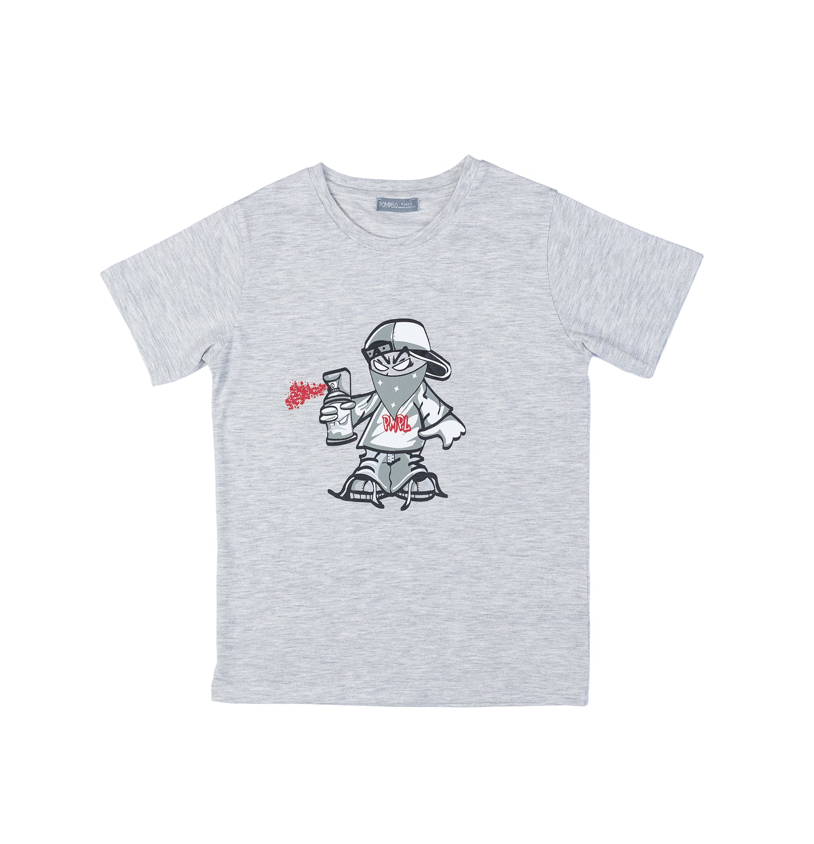 Fun & cartoonish printed half sleeve tshirt for boys by Pompelo