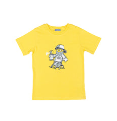 Fun & cartoonish printed half sleeve tshirt for boys by Pompelo