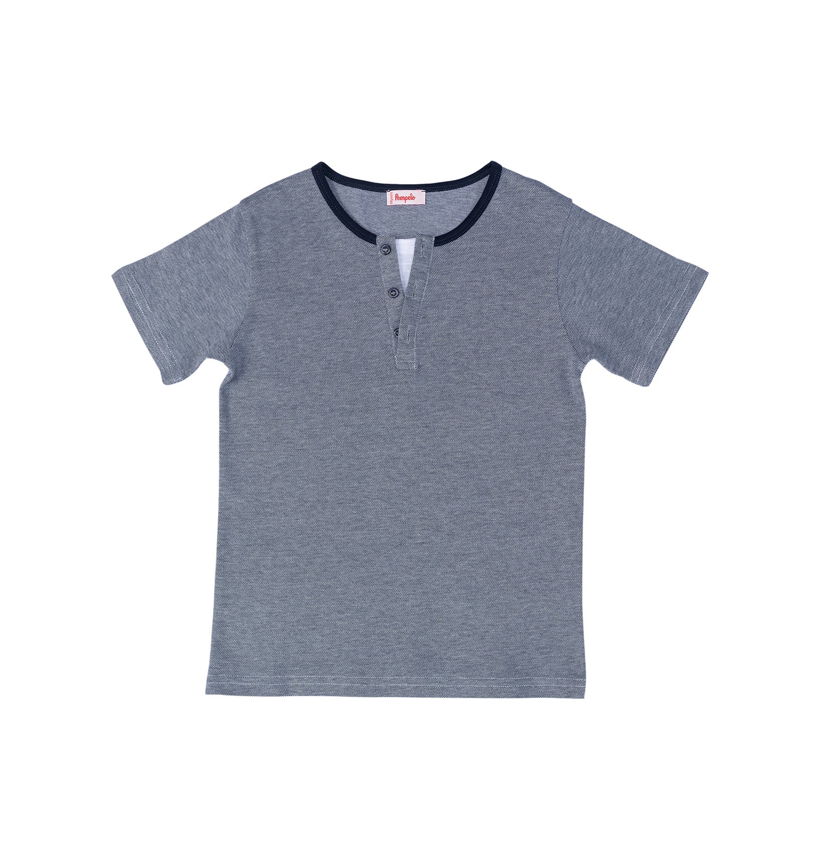 Comfy plain half sleeve tshirt for boys by Pompelo