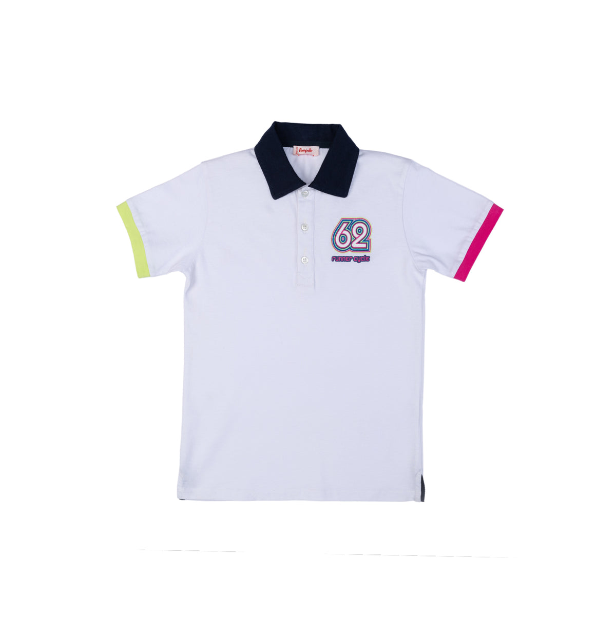 Colorful half sleeve polo t-shirt for boys by Pompelo