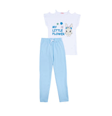 Girl stylish pyjama set of top and pants by Pompelo