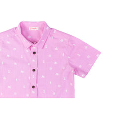 Chic half sleeve chemise for boys by Pompelo