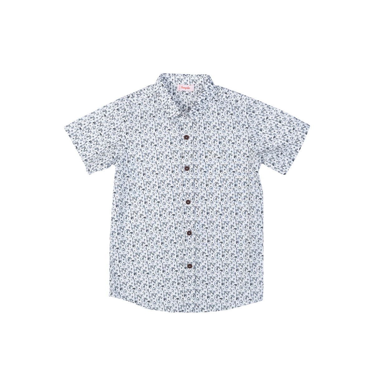 Chic half sleeve chemise for boys by Pompelo