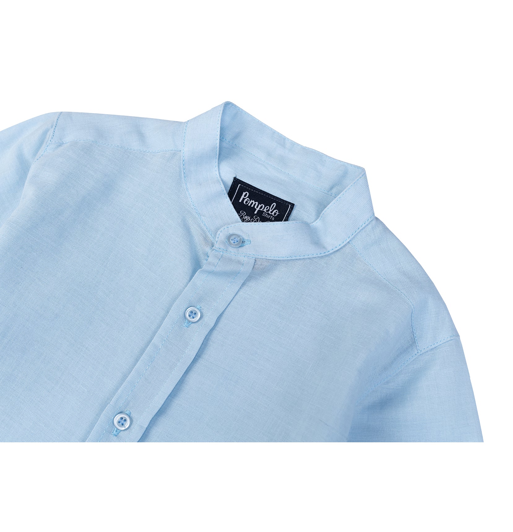 Comfy linen chemise with buttons for boys by Pompelo